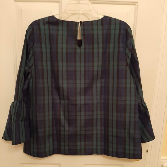 ********* PRICE DROP    Vineyard Vines Blackwatch Flutter Sleeve Top - Picture 6 of 14